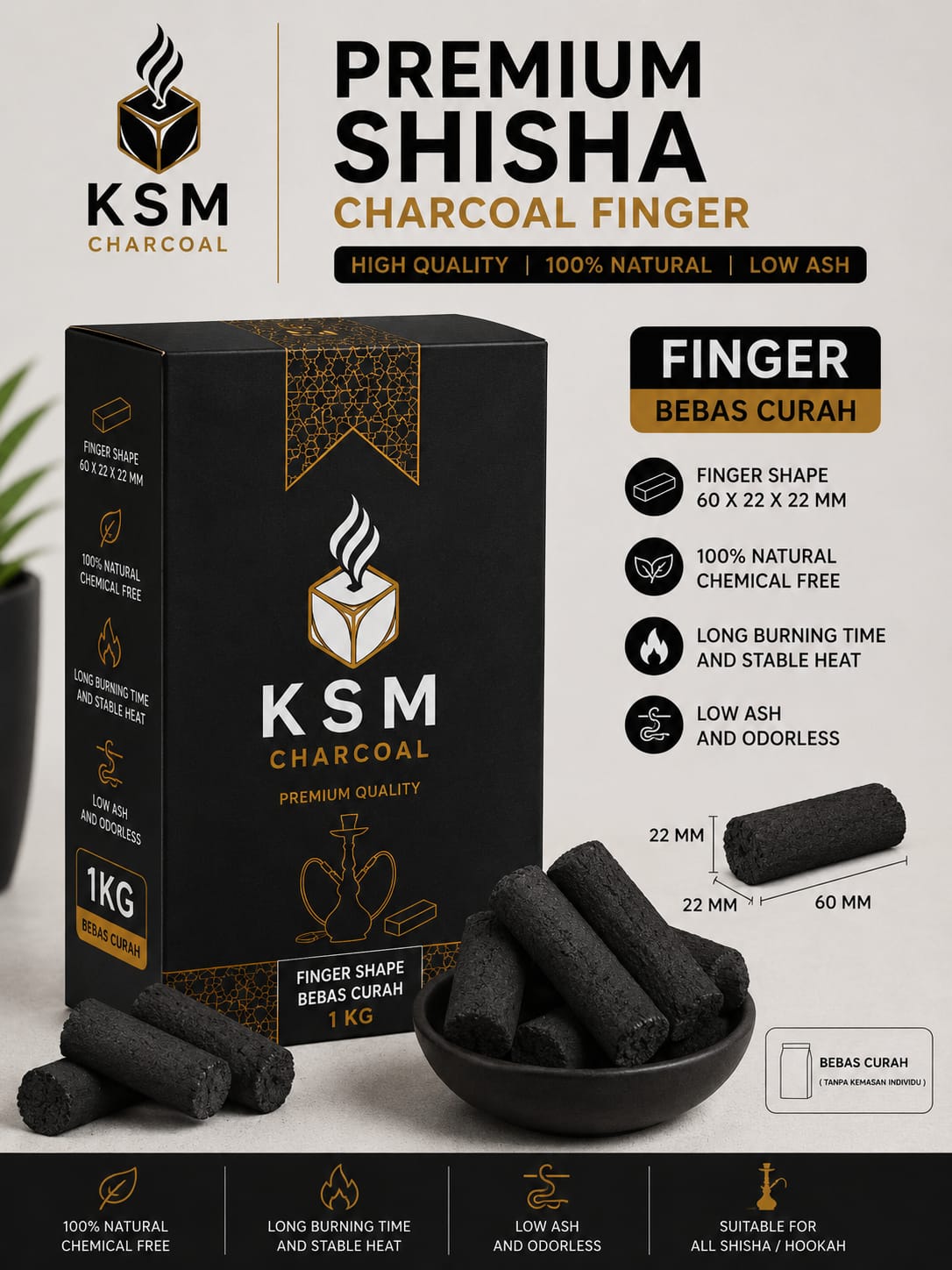 Charcoal Finger